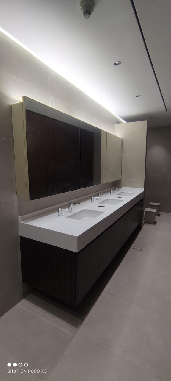 Washroom Vanity & Mirror